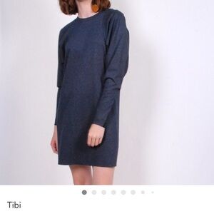Tibi dark blue Long Sleeve Dress